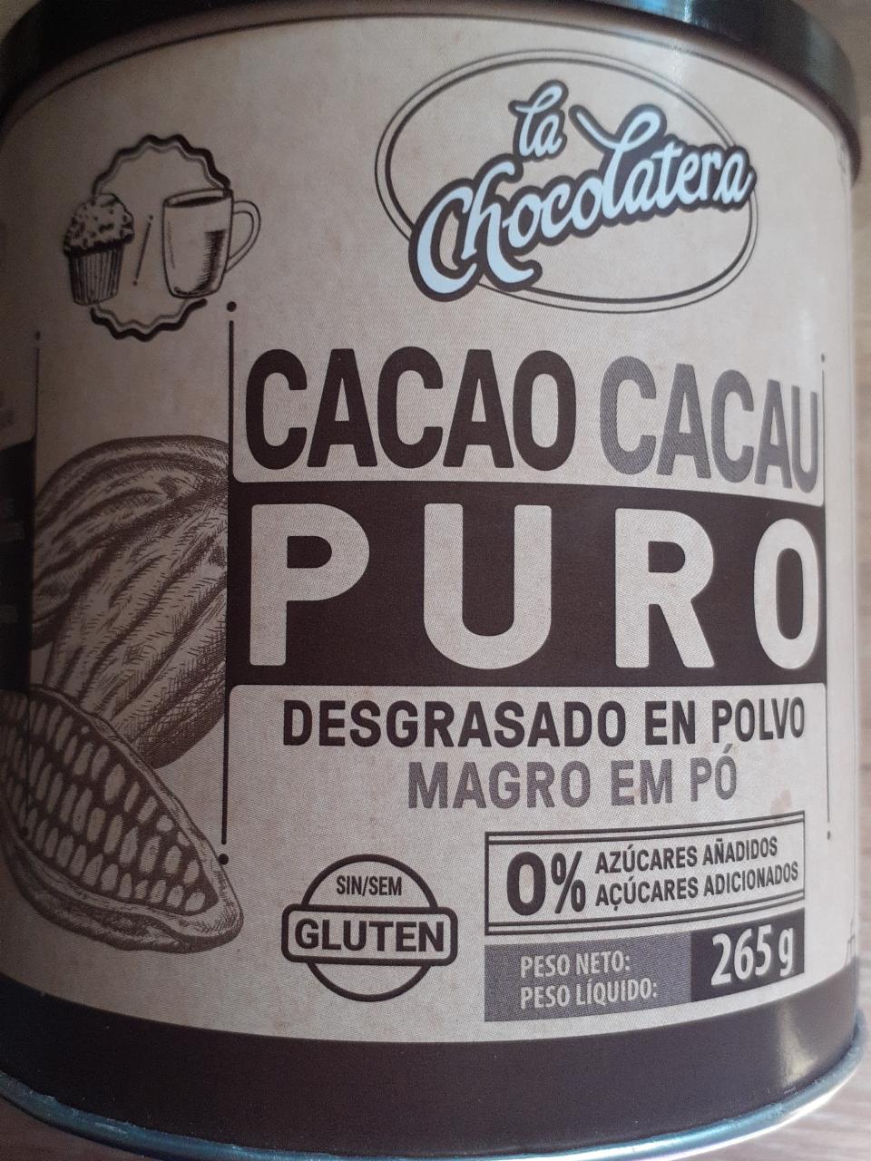 Fotografie - Cacao puro 0% azúcares añadidos La Chocolatera