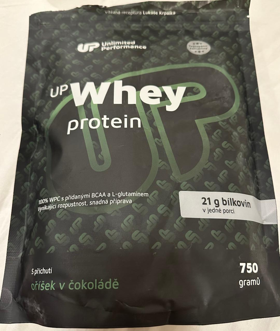 Fotografie - Whey protein oříšek v čokoládě UP
