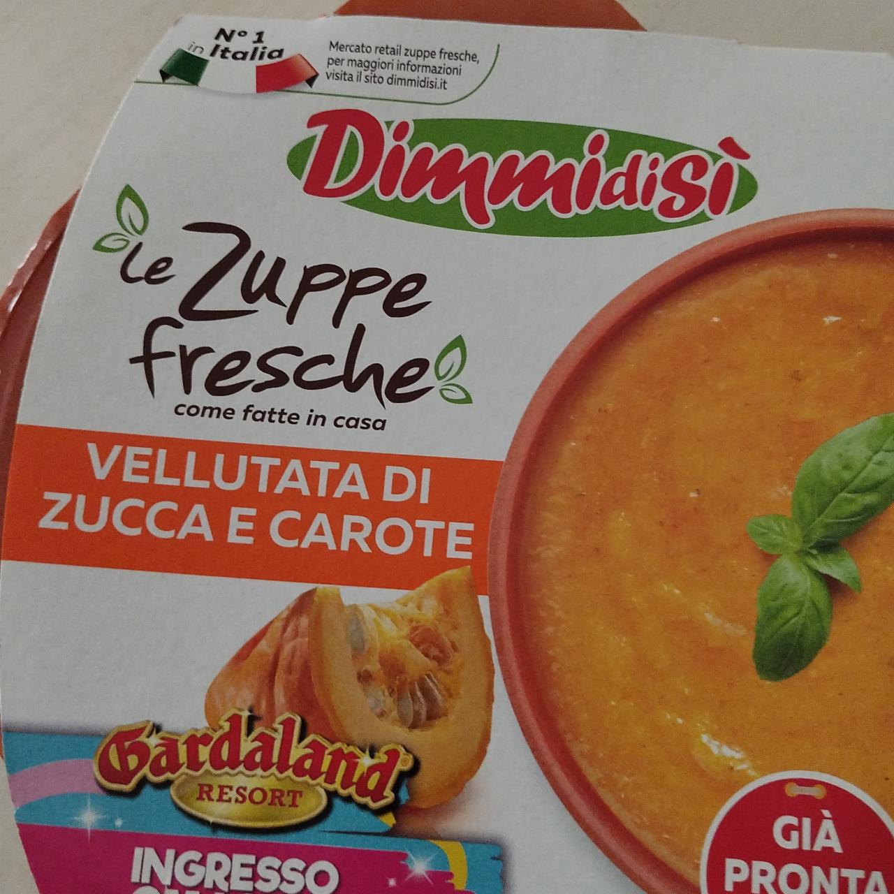 Fotografie - Le Zuppe fresche Vellutata di zucca e carote Dimmidisi
