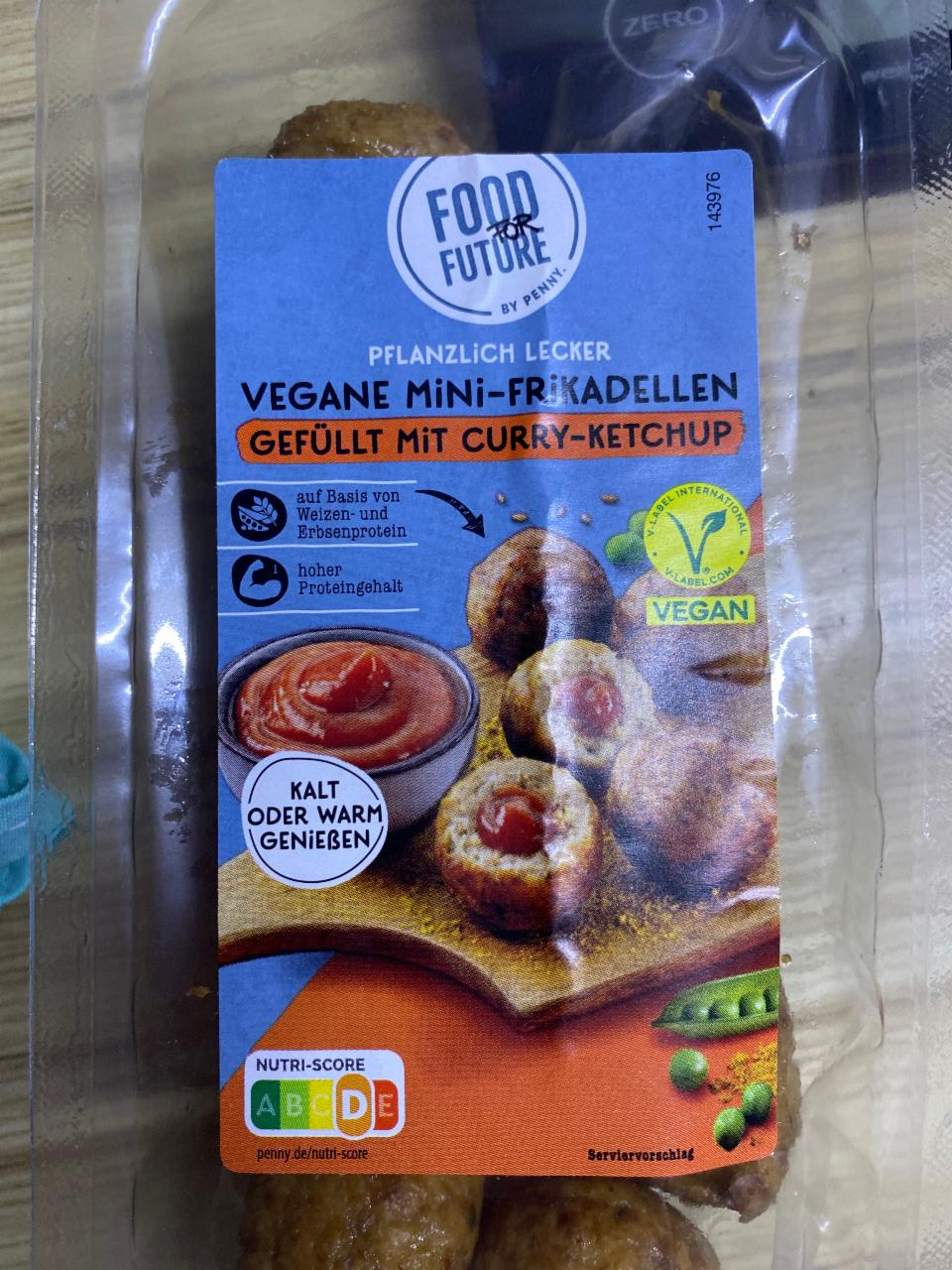 Fotografie - Vegane Mini-Frikadellen gefüllt mit curry-ketchup Food for Future
