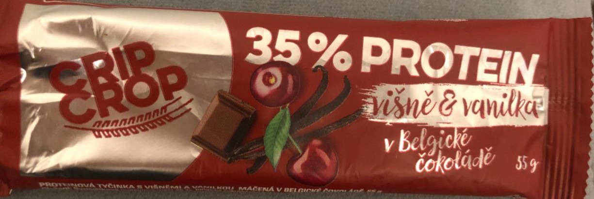 Fotografie - 35% Protein višně & vanilka v belgické čokoládě Crip Crop
