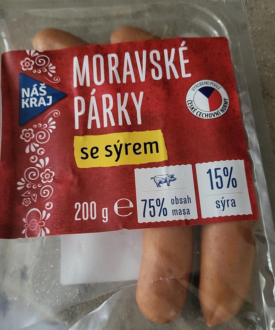 Fotografie - Moravské párky se sýrem Náš kraj