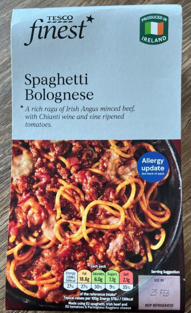 Fotografie - Spaghetti Bolognese Tesco Finest
