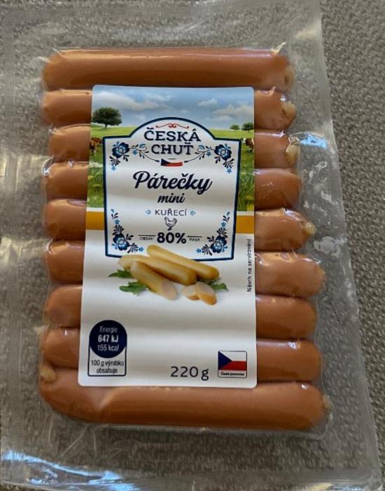Fotografie - Párečky mini kuřecí Česká chuť