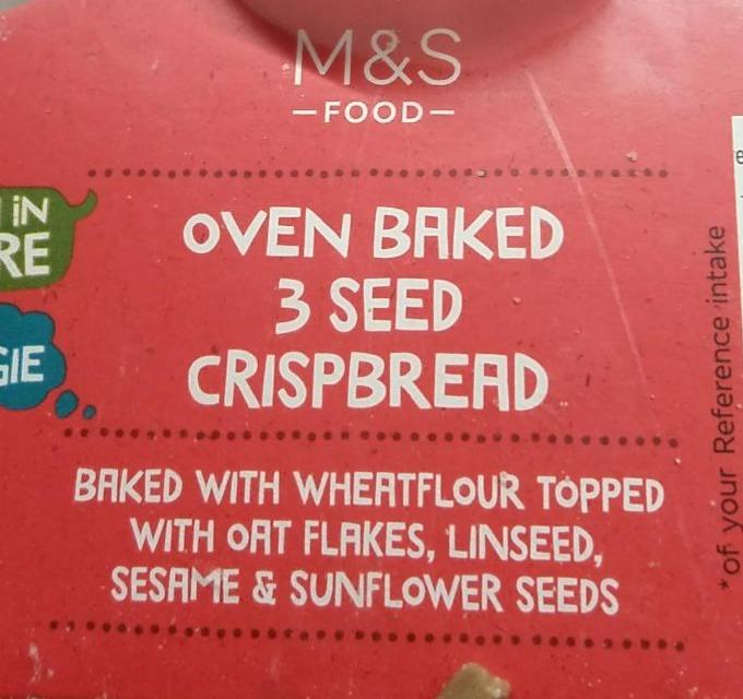 Fotografie - Oven Baked 3 seed Crispbread M&S