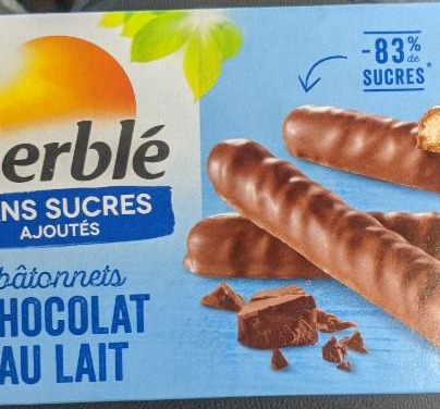 Fotografie - Sans sucres ajoutés Bâtonnets Chocolat au Lait Gerblé