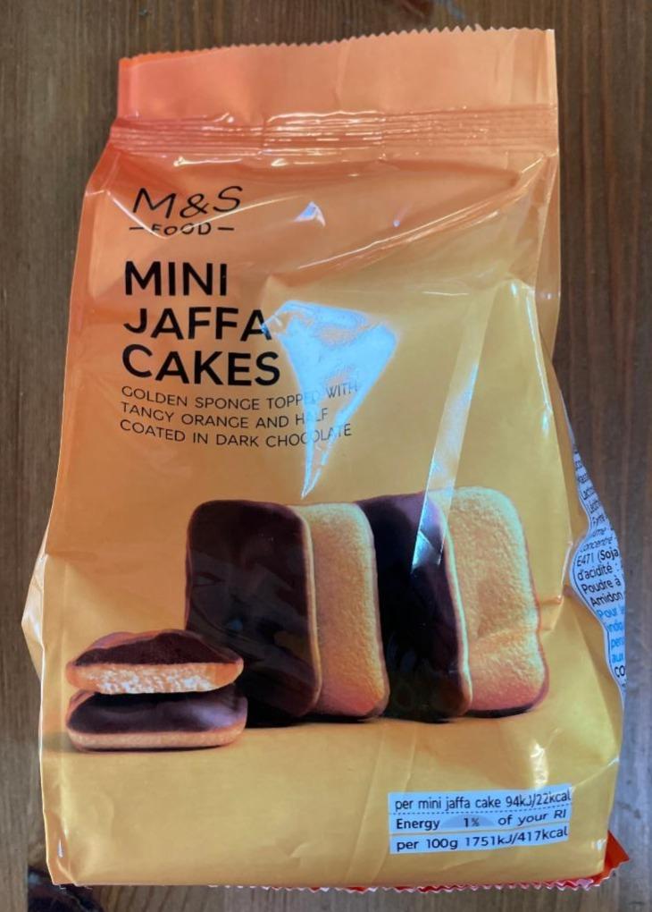 Fotografie - Mini jaffa cakes (Mini piškoty s pomerančovým želé polomáčené v hořké čokoládě 19%) M&S Food