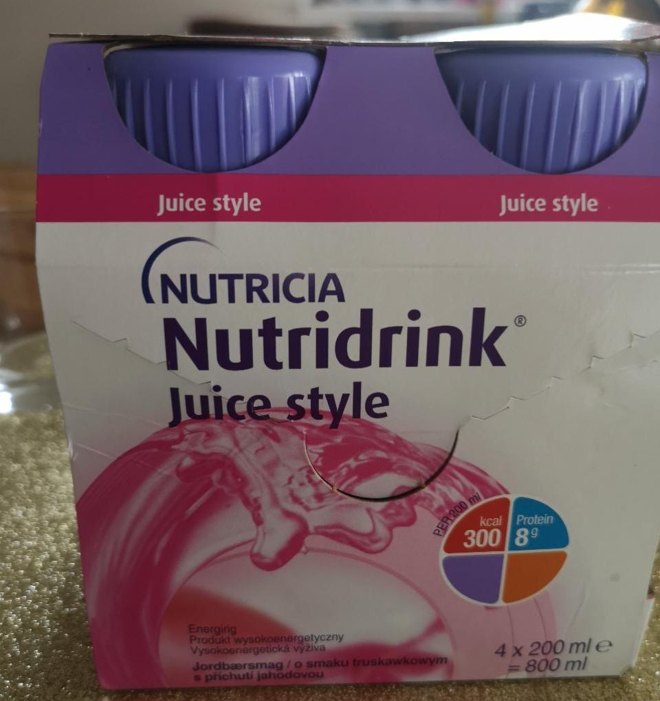 Fotografie - Nutridrink Juice style Nutricia