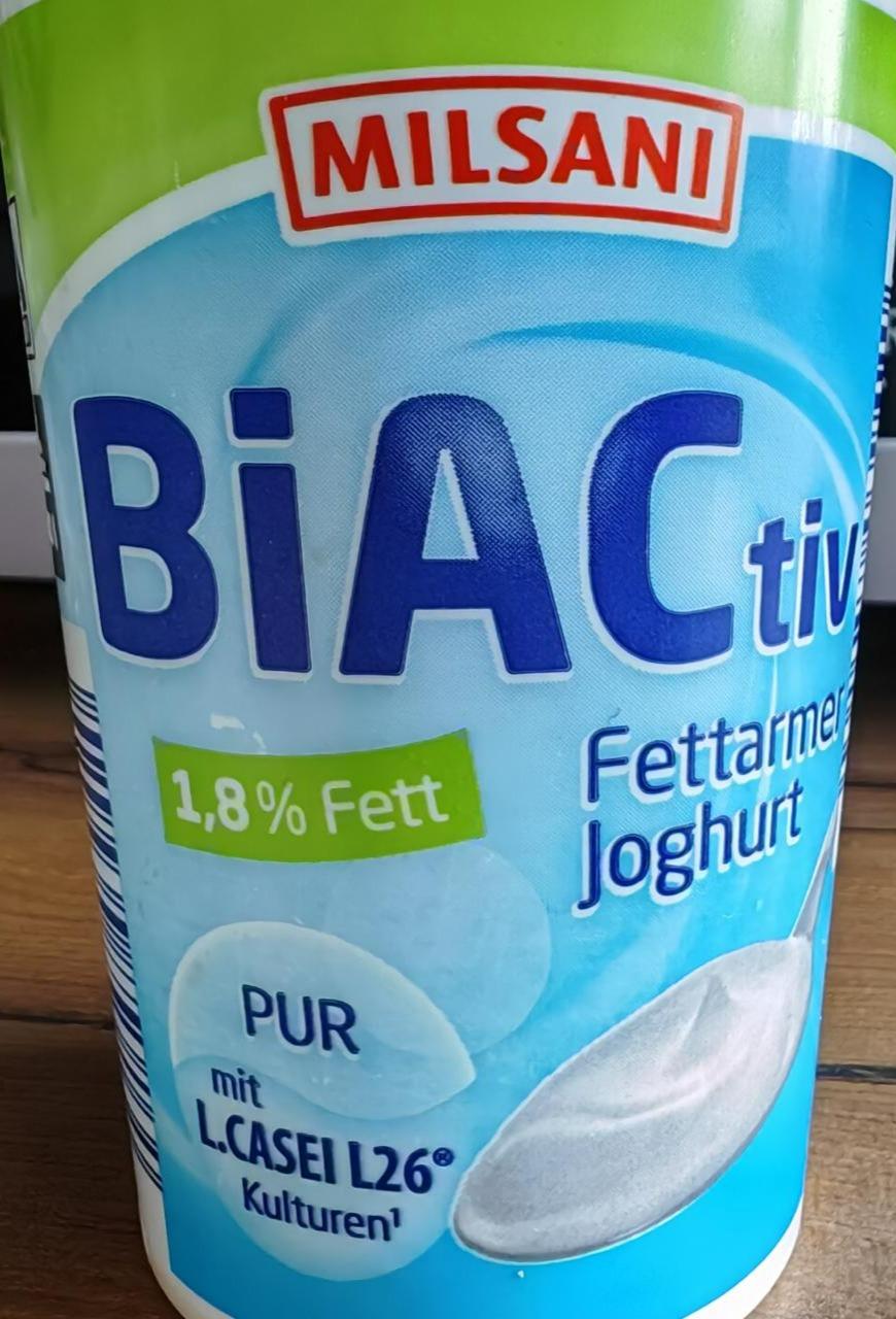 Fotografie - BiACtiv Fettarmer joghurt 1,8% Fett Milsani