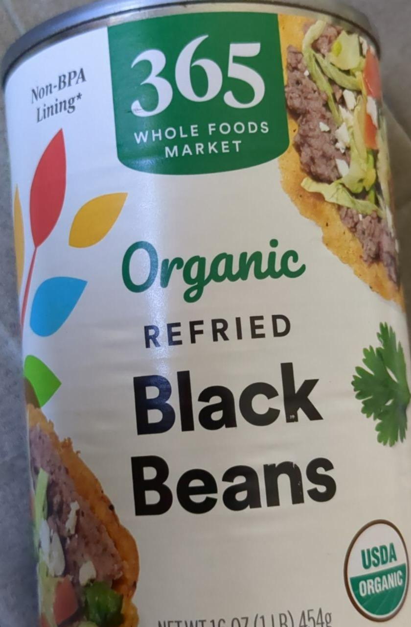 Fotografie - Organic refried Black Beans 365 Whole Foods Market