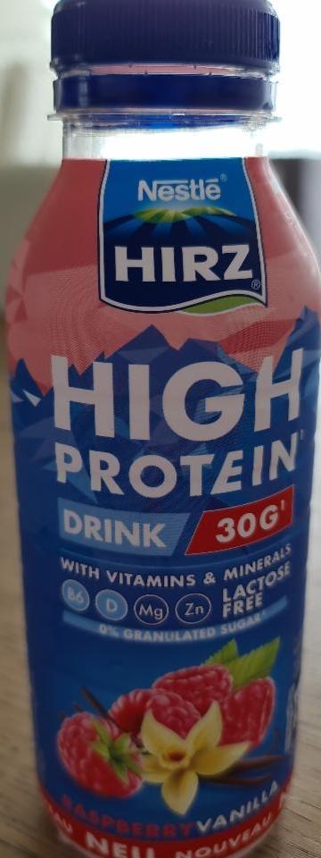 Fotografie - Hirz High Protein Drink Raspberry Vanilla Nestlé