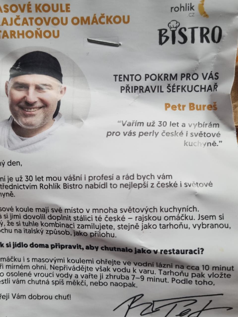 Fotografie - Bistro Masové koule s rajčatovou omáčkou a tarhoňou Rohlik.cz