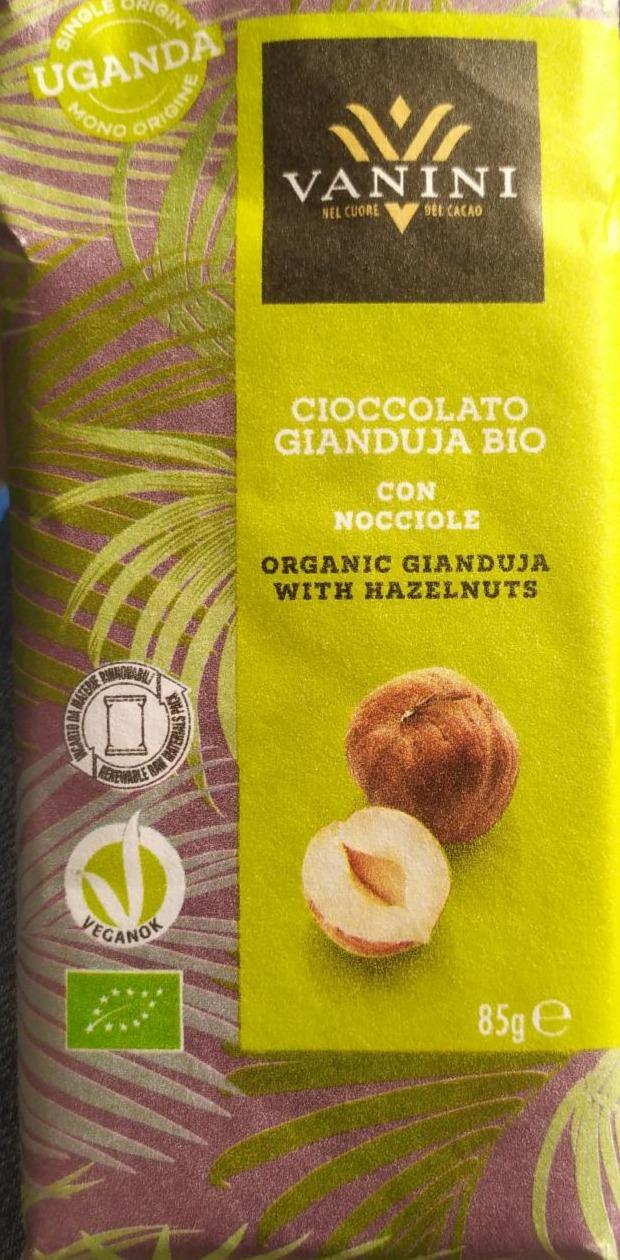 Fotografie - Cioccolato gianduja bio con nocciole bio čokoláda s lískovými ořechy Vanini