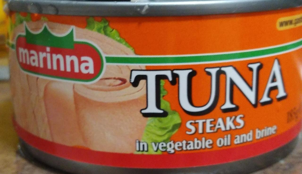 Fotografie - Tuna steaks in vegetable oil and brine Marinna
