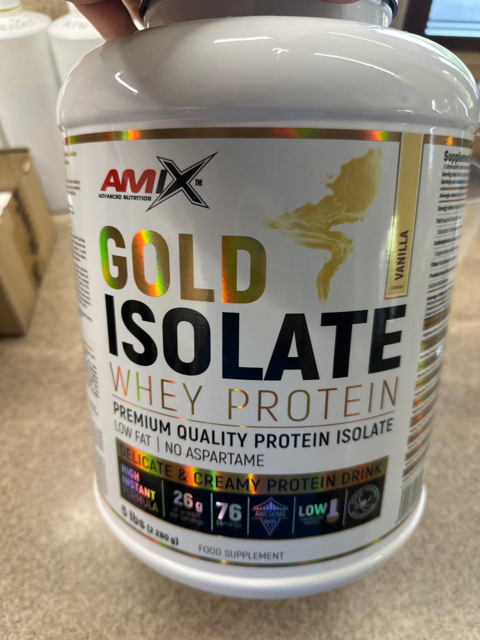Fotografie - Gold Isolate whey protein Amix