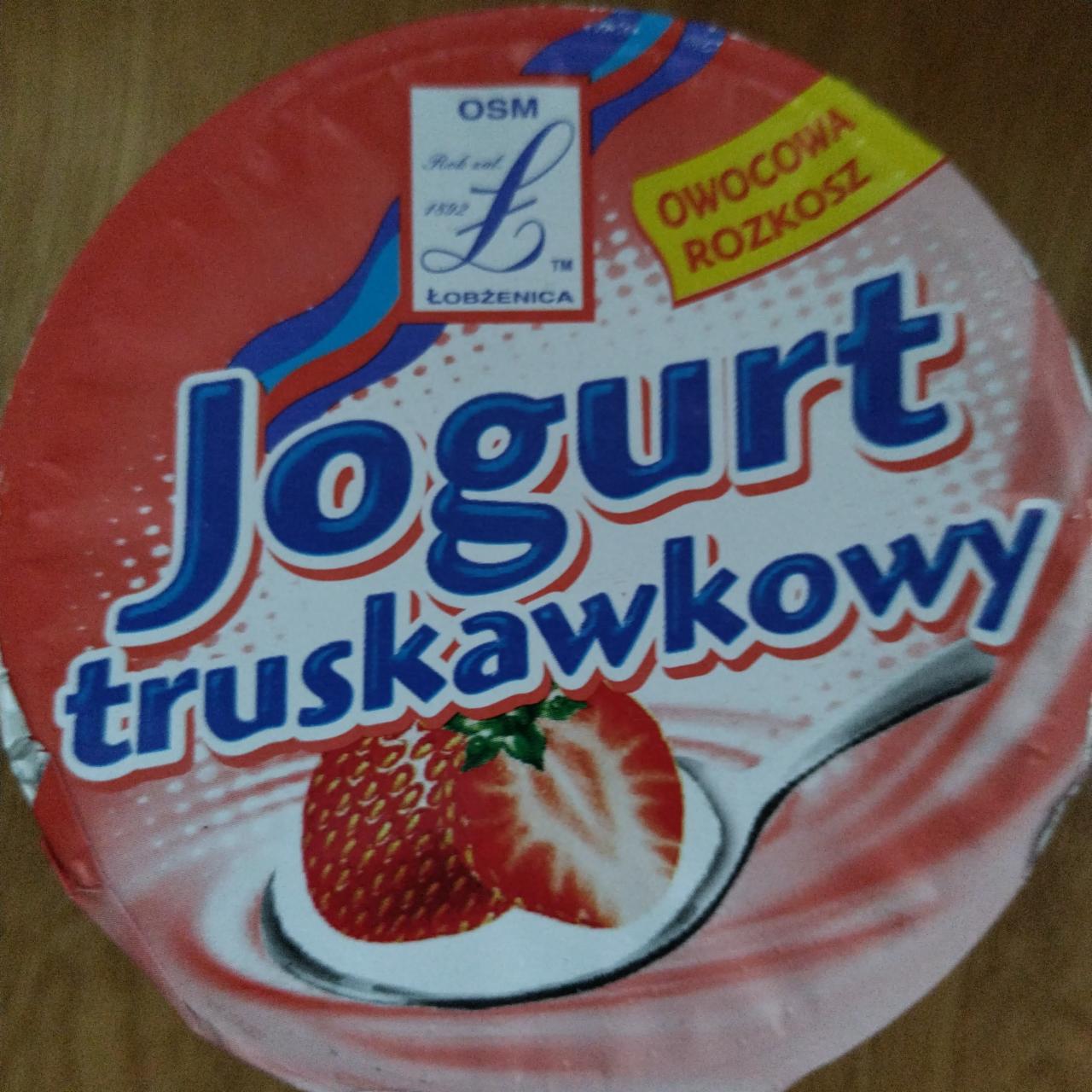 Fotografie - Jogurt truskawkowy Osm łobżenica
