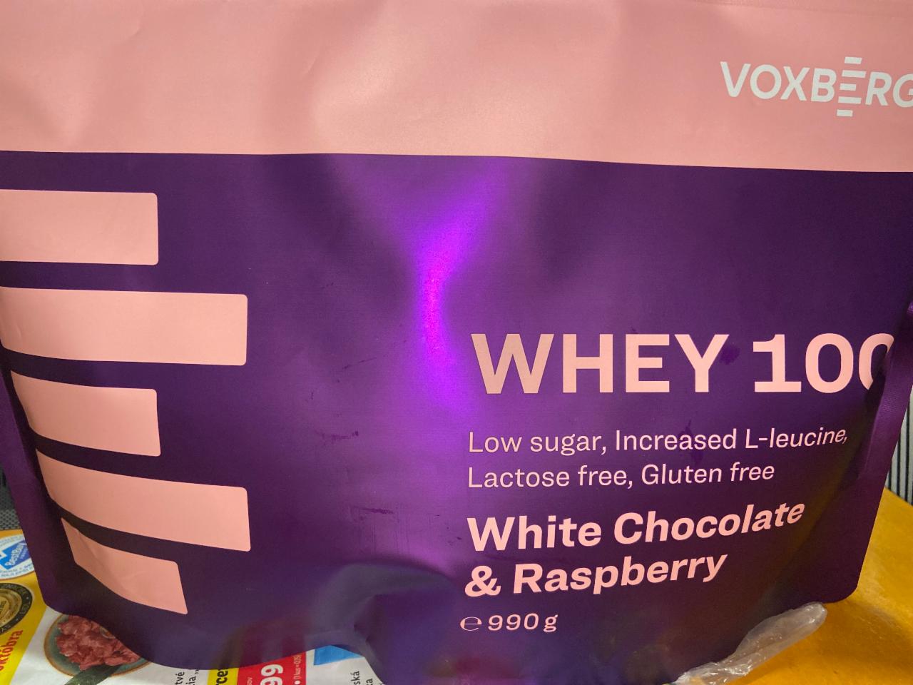 Fotografie - protein white chocolate & raspberry Voxberg