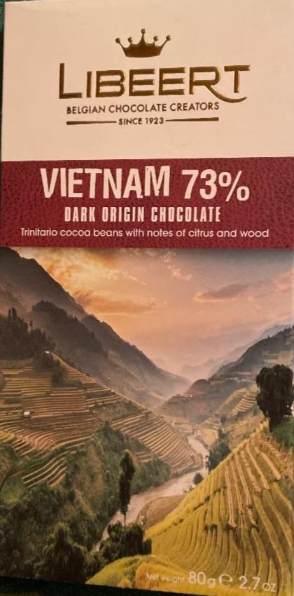 Fotografie - Vietnam 73% dark origin chocolate Libeert