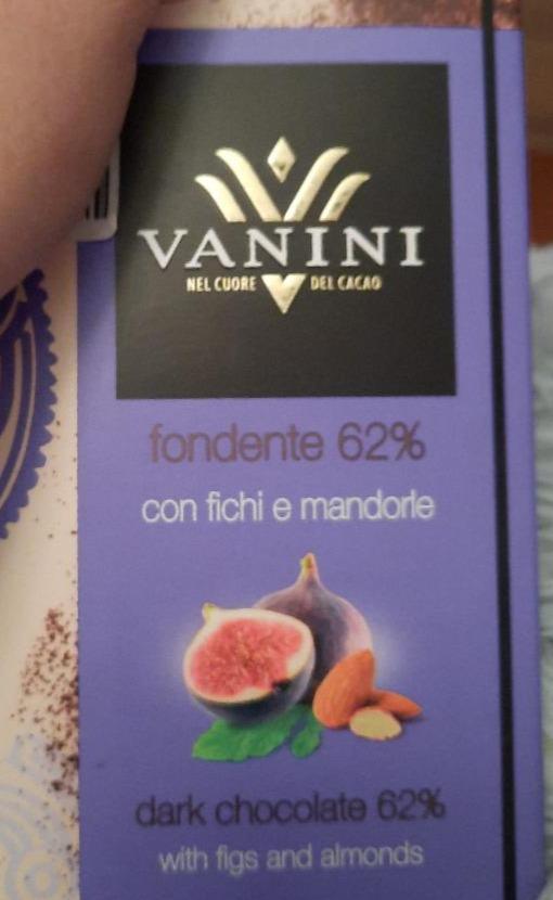 Fotografie - Fondente 62% con fichi e mandorle Vanini