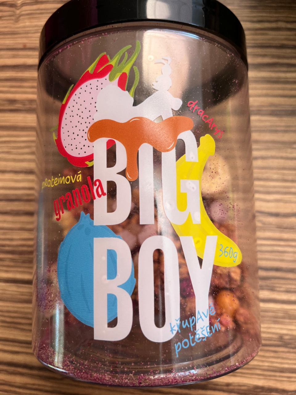 Fotografie - Proteinová granola s tropickým ovocem, lískovými ořechy a mléčnou čokoládou Big Boy
