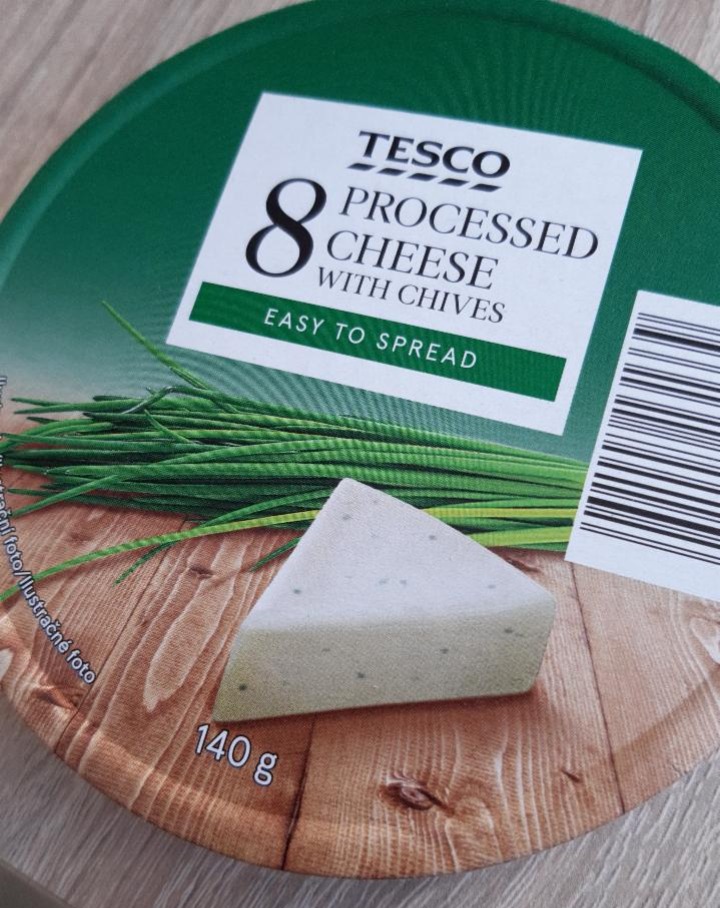 Fotografie - 8 Processed cheese with Chives Tesco