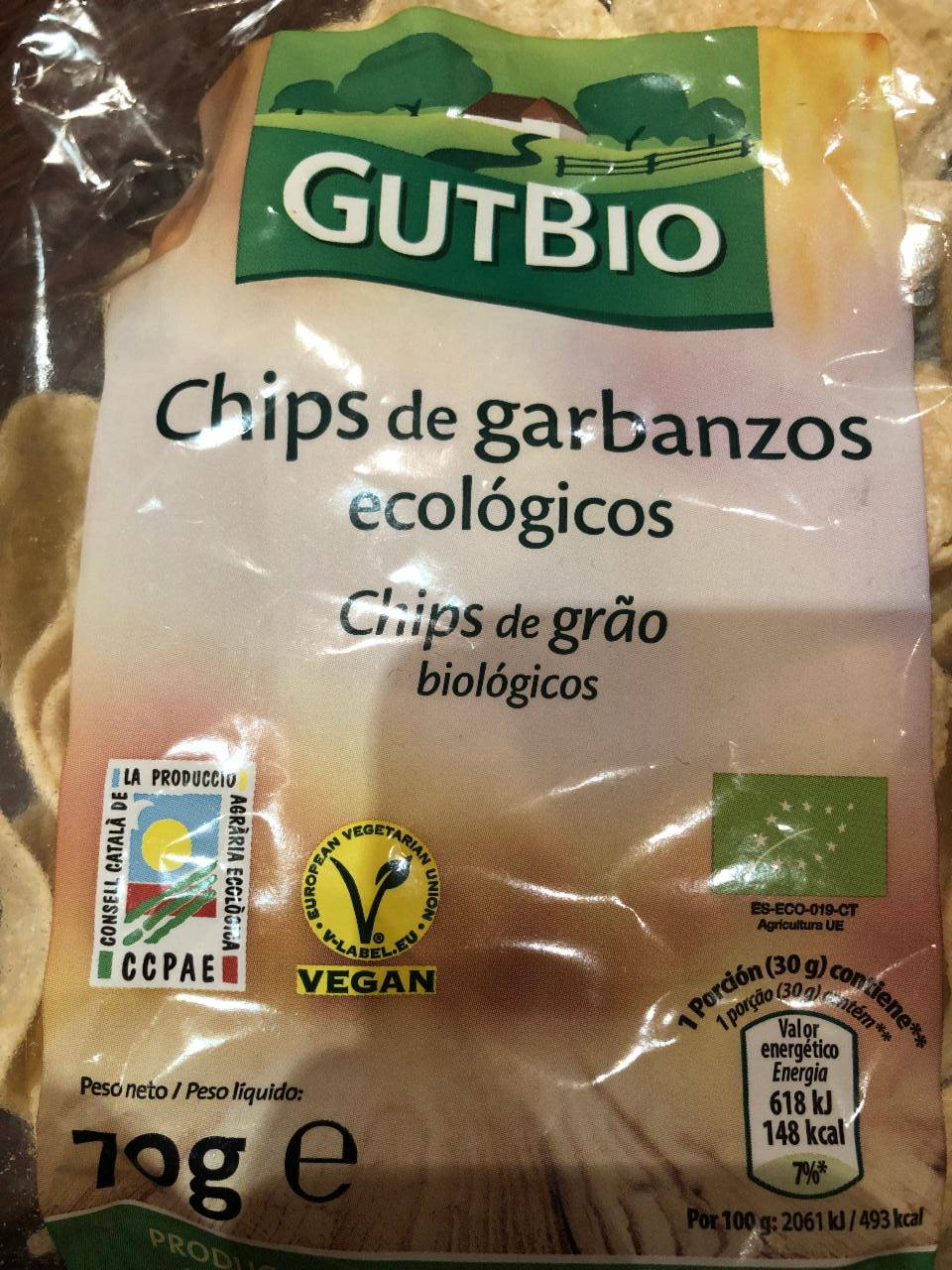 Fotografie - Chips de Garbanzos Ecológicos GutBio
