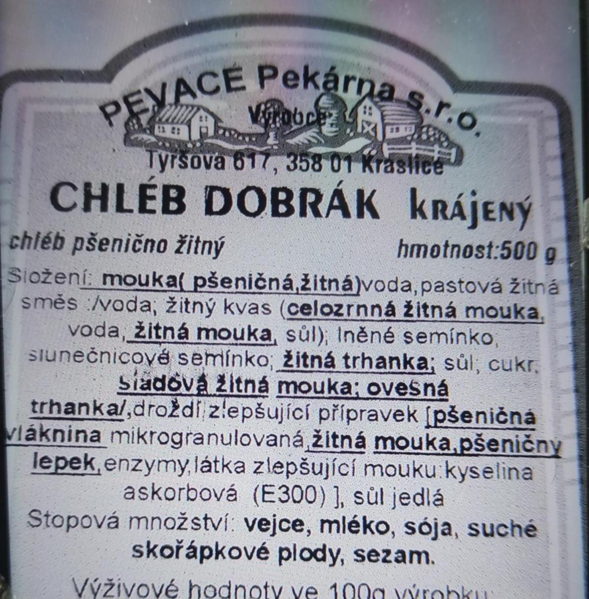 Fotografie - Chléb Dobrák Pevace Pekárna