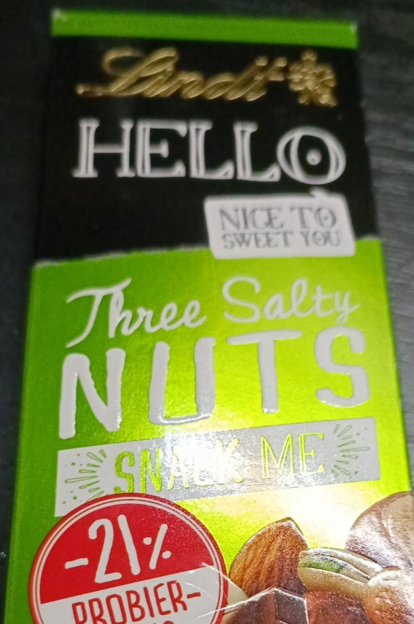 Fotografie - Hello Three Salty Nuts Lindt