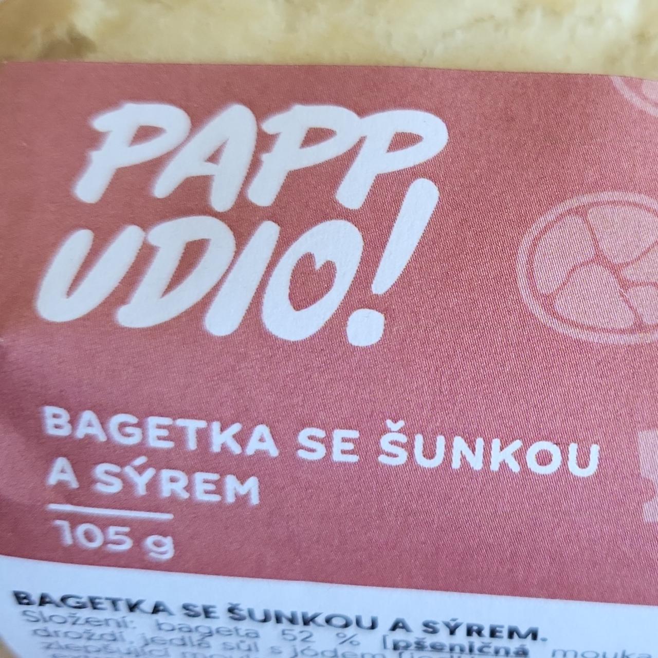 Fotografie - Bagetka se šunkou a sýrem PAPP UDIO!