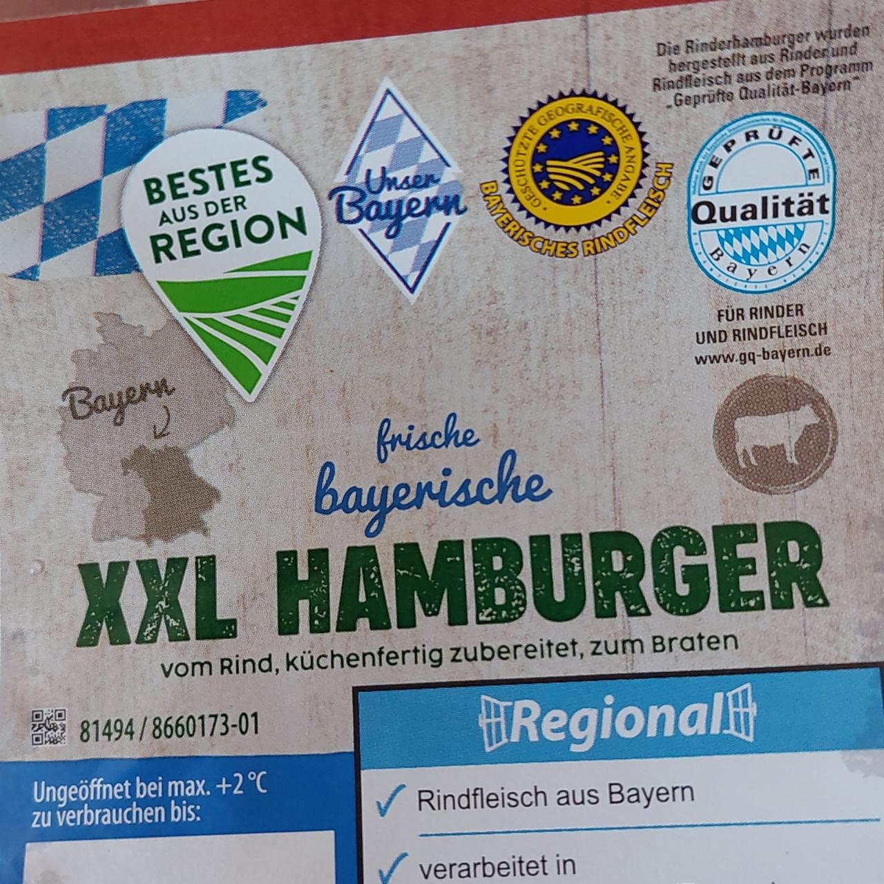 Fotografie - XXL Hamburger frische bayerische