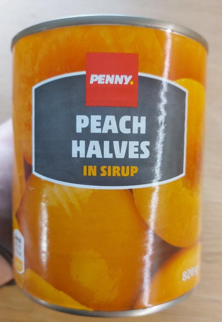 Fotografie - Peach halves in sirup Penny