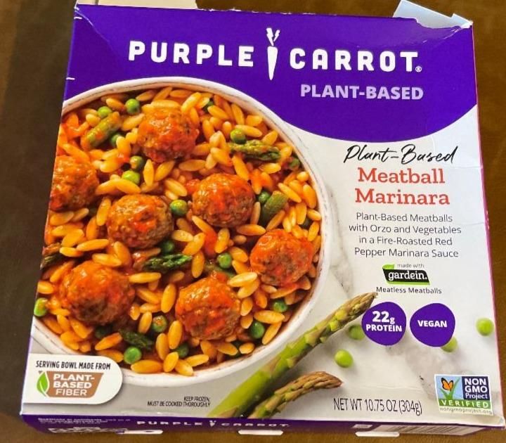 Fotografie - Plant-Based Meatball Marinara Purple Carrot