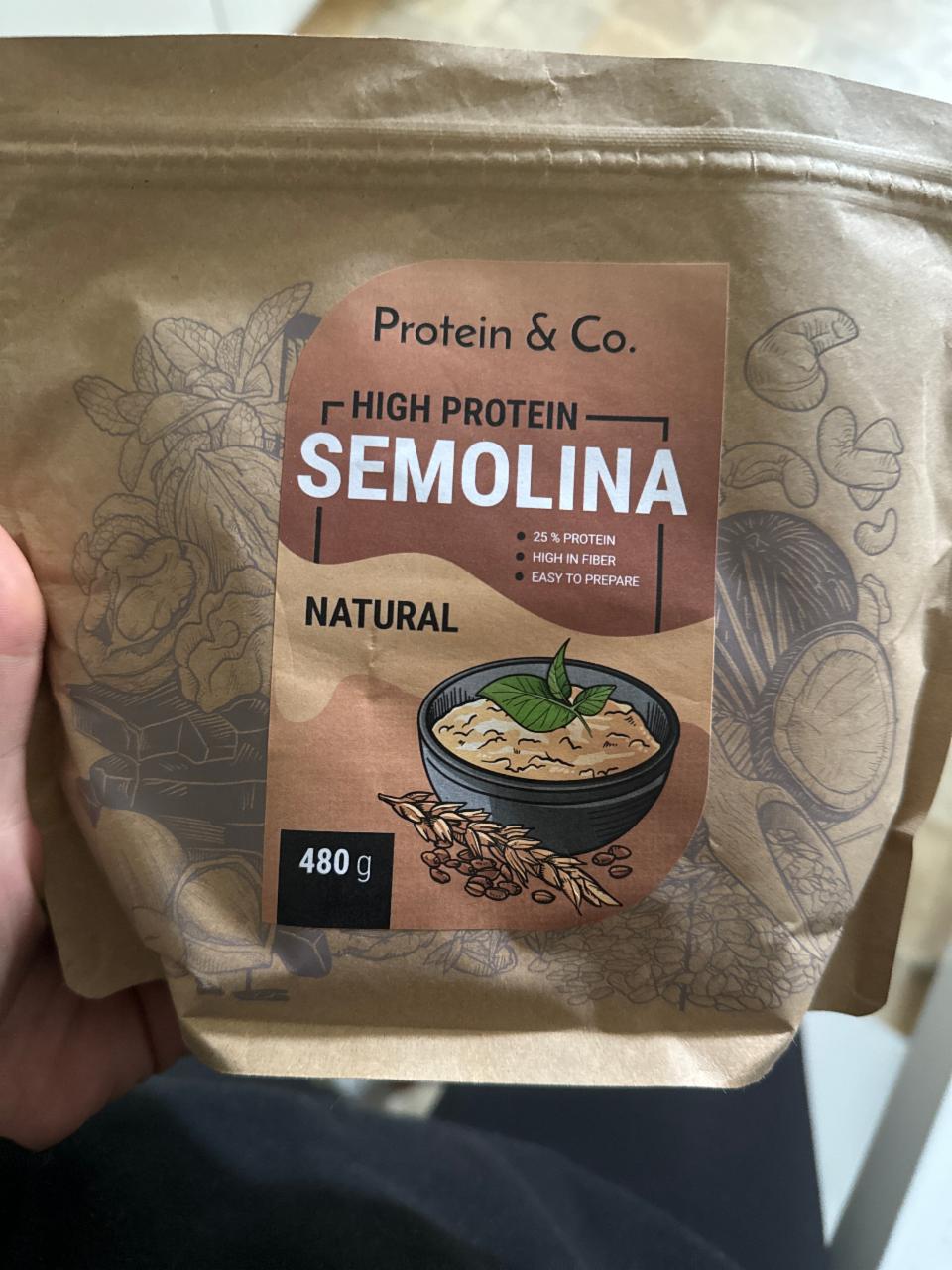 Fotografie - High protein semolina natural Protein & Co.