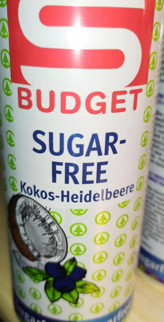 Fotografie - sugerfree energy drink Kokos-Heidelbeere kokos-borůvka S Budget