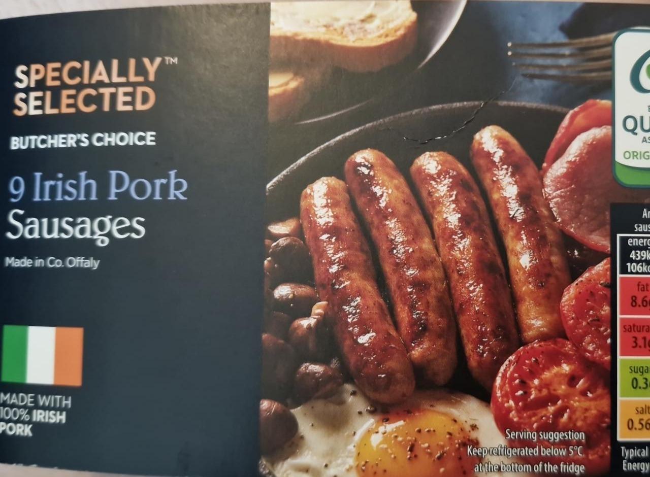 Fotografie - Irish pork sausages Specially selected