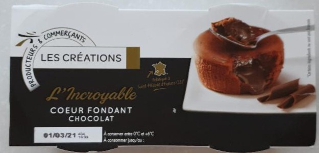 Fotografie - L'Incroyable cœur fondant chocolat Les Créations