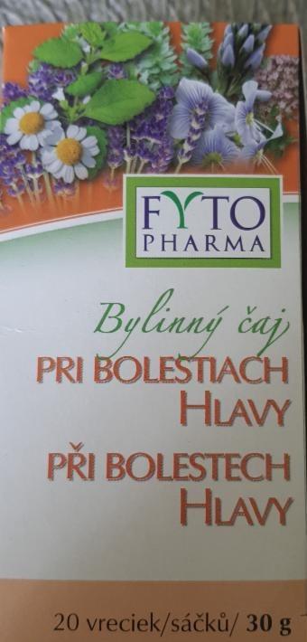 Fotografie - Bylinný čaj při bolestech hlavy FYTO Pharma
