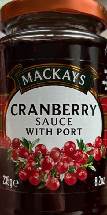 Fotografie - cranberry souce with port Mackays