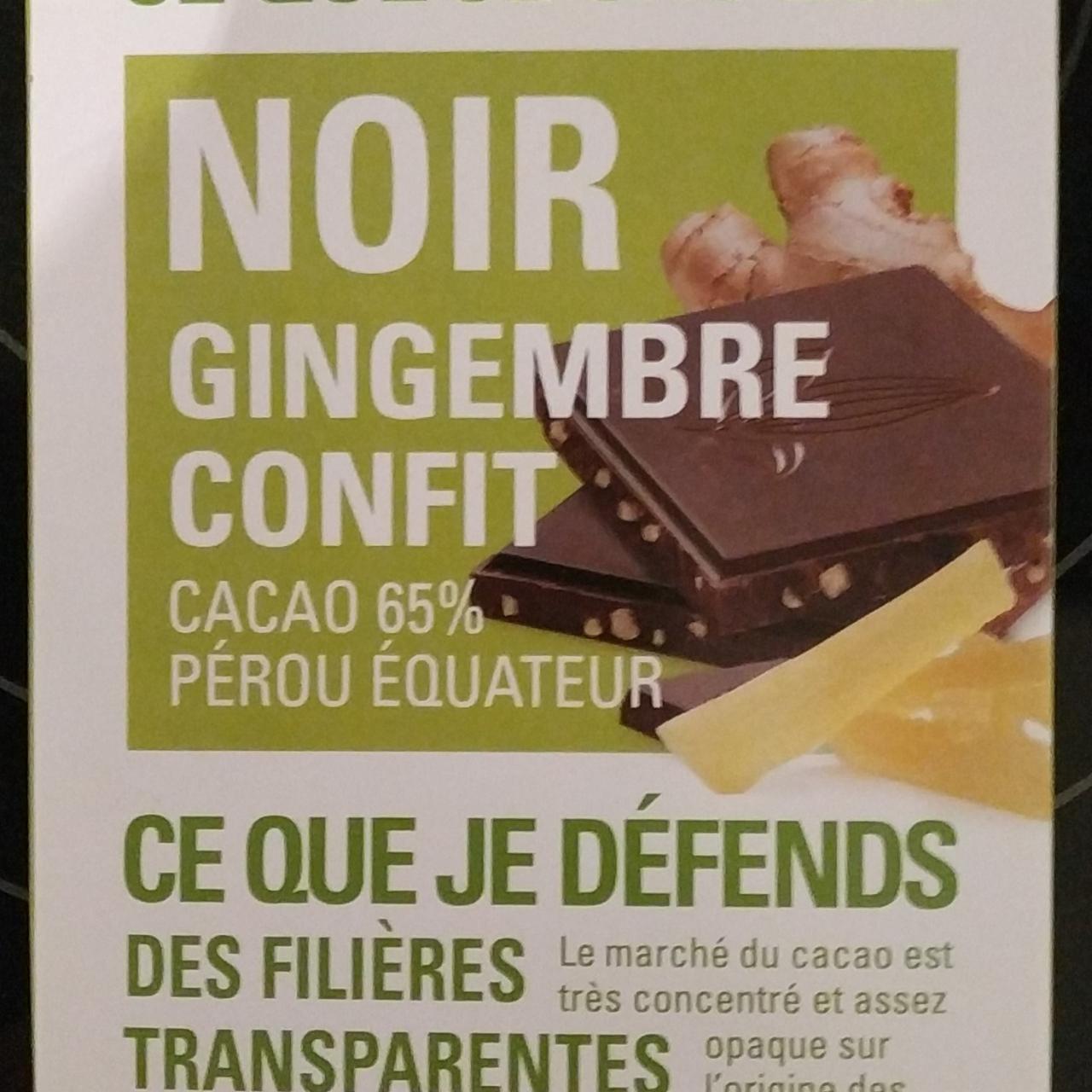 Fotografie - Chocolat Noir Gingembre Confit Ethiquable