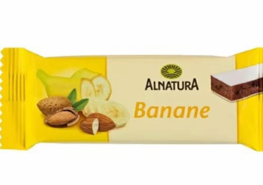 Fotografie - tyčinka banán mandle Alnatura
