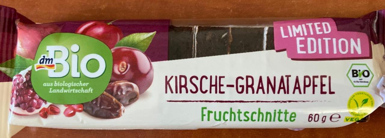 Fotografie - Kirsche-Granatapfel Fruchtschnitte dmBio