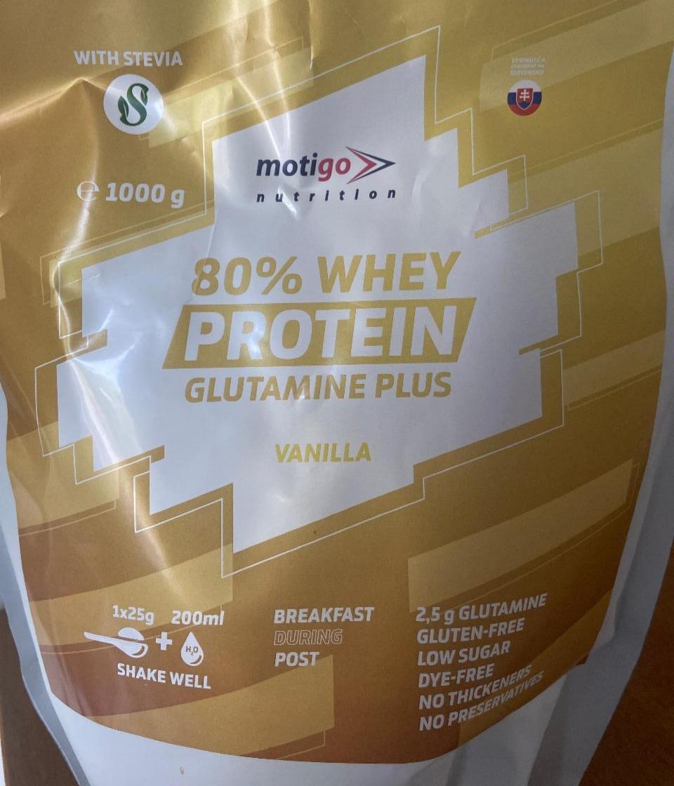 Fotografie - Motigo Nutrition 80% Whey Protein Vanilla