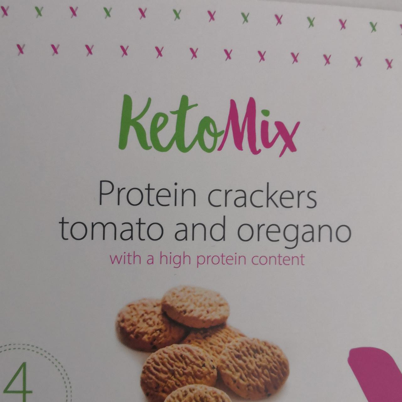Fotografie - Protein crackers tomato and oregano KetoMix