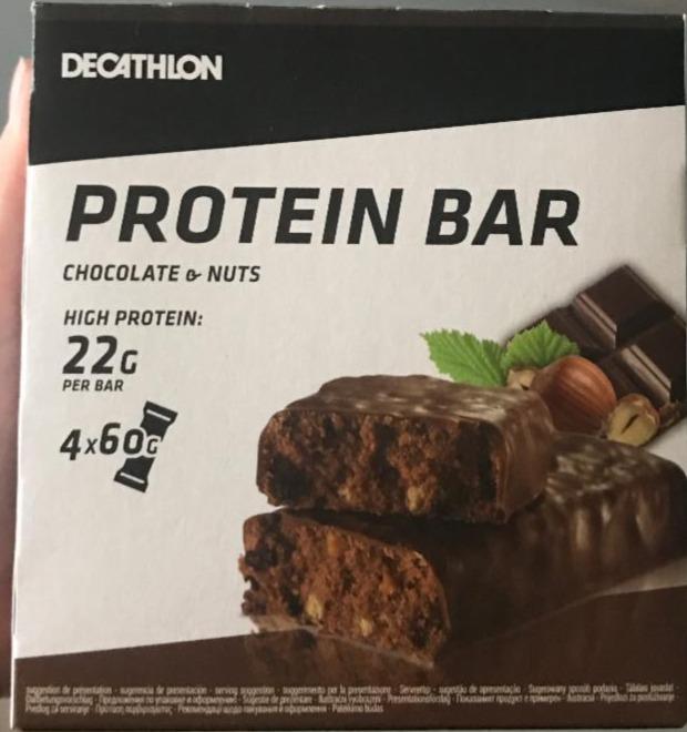 Fotografie - Protein bar Chocolate & Nuts Decathlon
