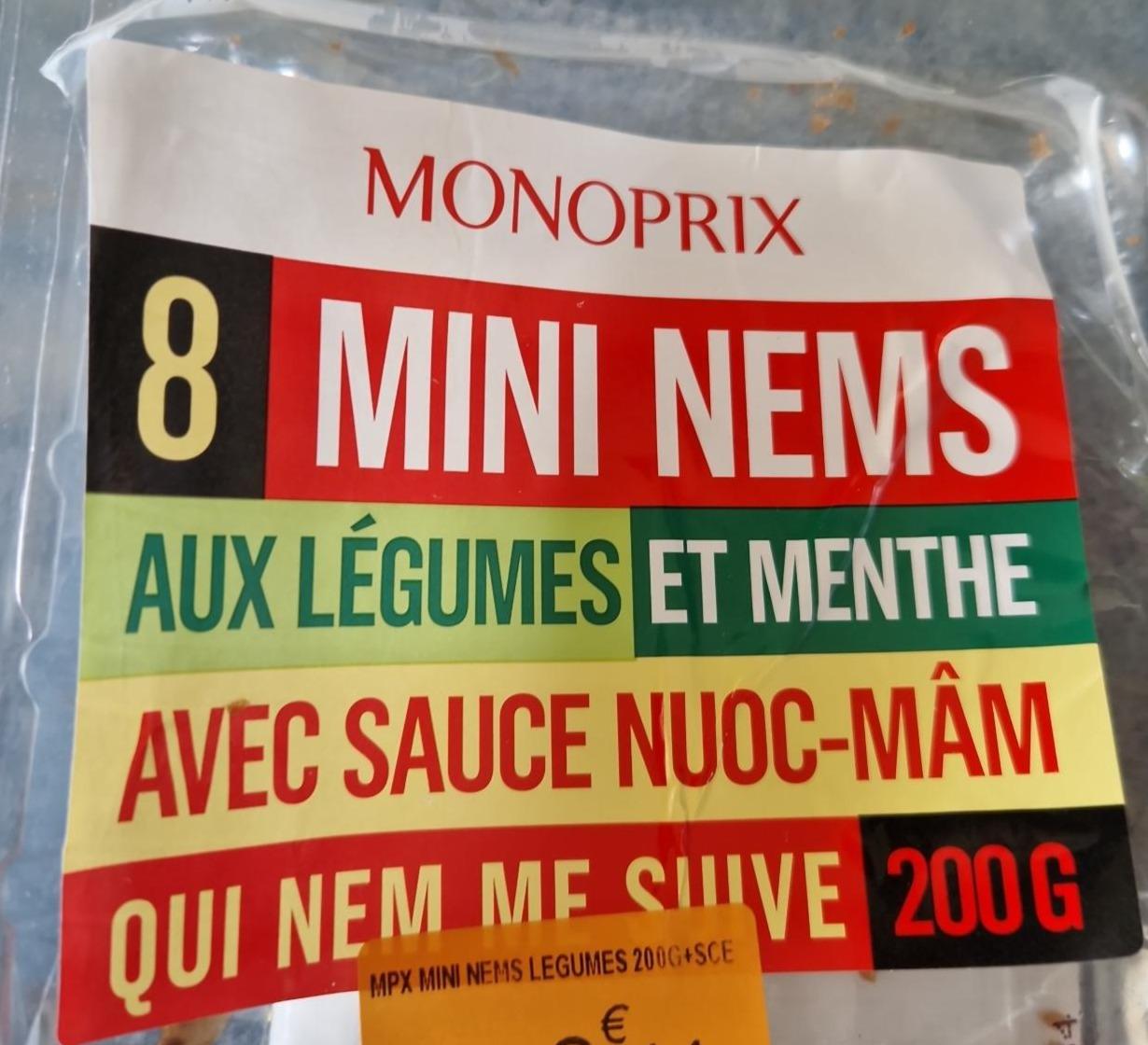 Fotografie - Mini Nems aux légumes et menthe Monoprix