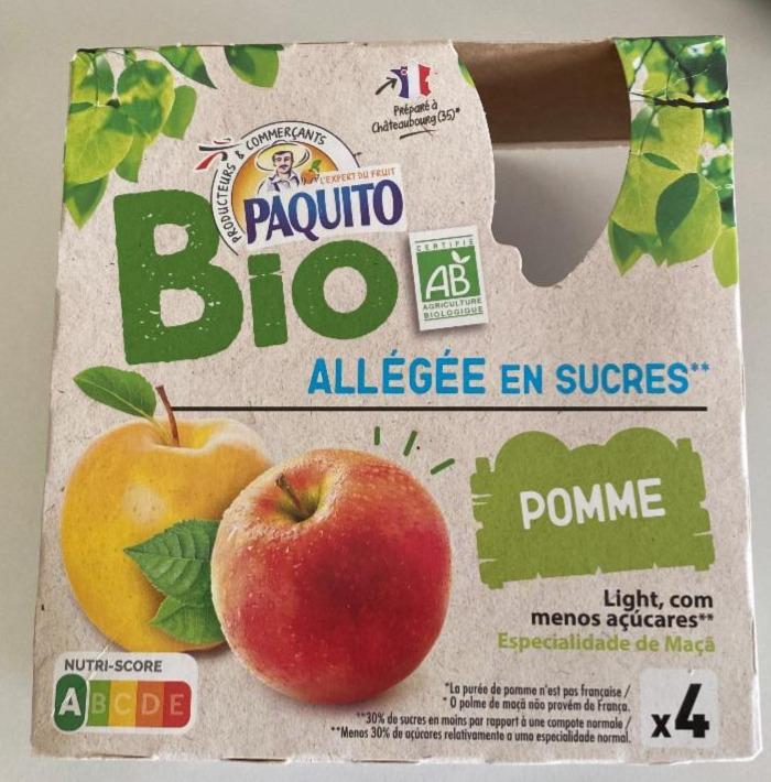 Fotografie - Bio Pomme allégé en sucre Paquito
