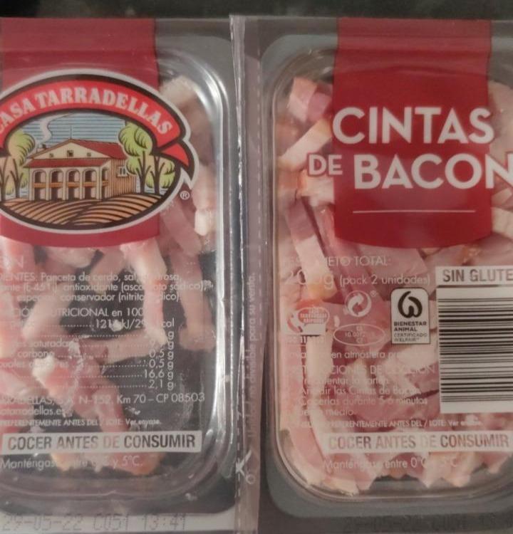 Fotografie - Cintas de Bacon sin gluten Casa Tarradellas