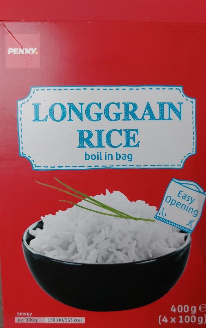 Fotografie - dlouhozrná rýže ve varných sáčcích syrová Penny