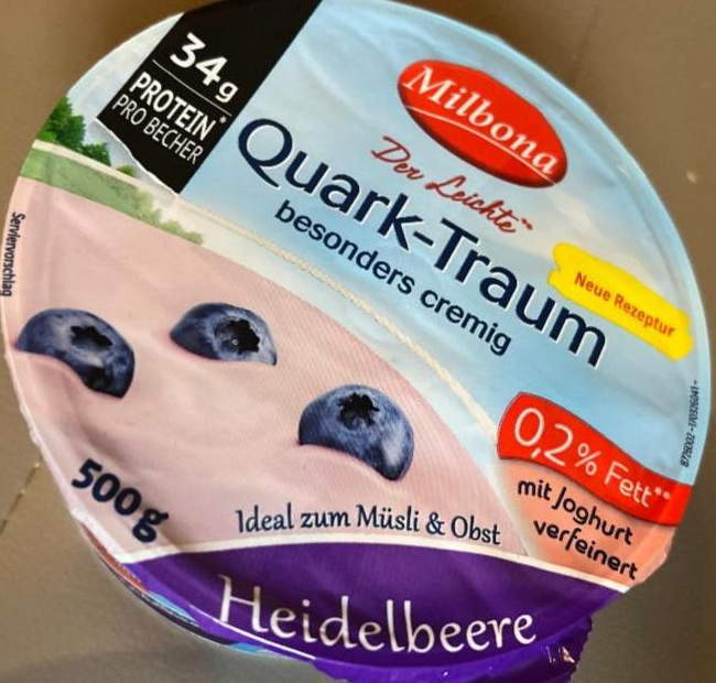 Fotografie - Quark-Traum Heidelbeere Milbona