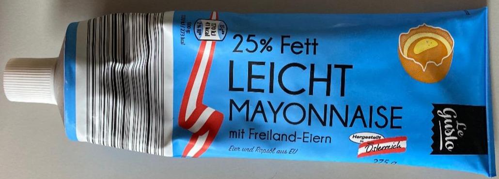 Fotografie - Leicht Mayonnaise 25% Fett Le Gusto